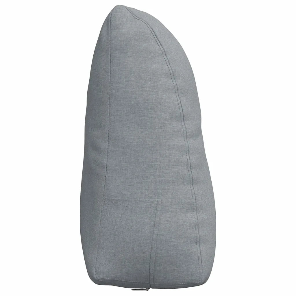 Cuscino per Schiena | Cuscino dorsale Grigio chiaro 60 x 24 x 50 cm Tessuto