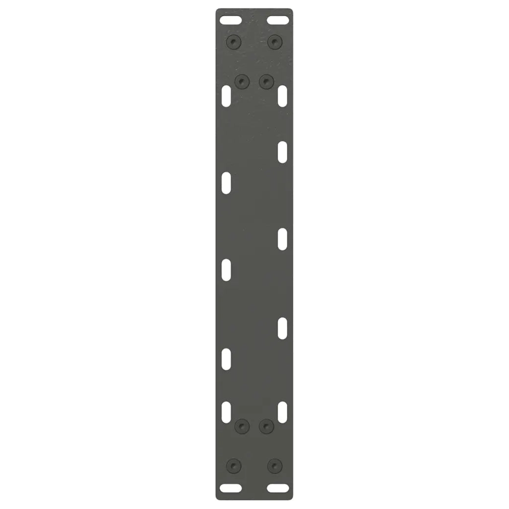 Gambe per tavolo consolle a forma di U 2 pz Antracite 38x(72-73) cm Acciaio 4013174