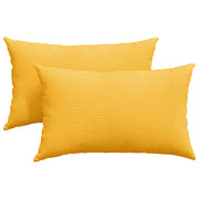Cuscini da Divano 2 pz | Cuscini per sedie Giallo Chiaro 50 x 30 cm