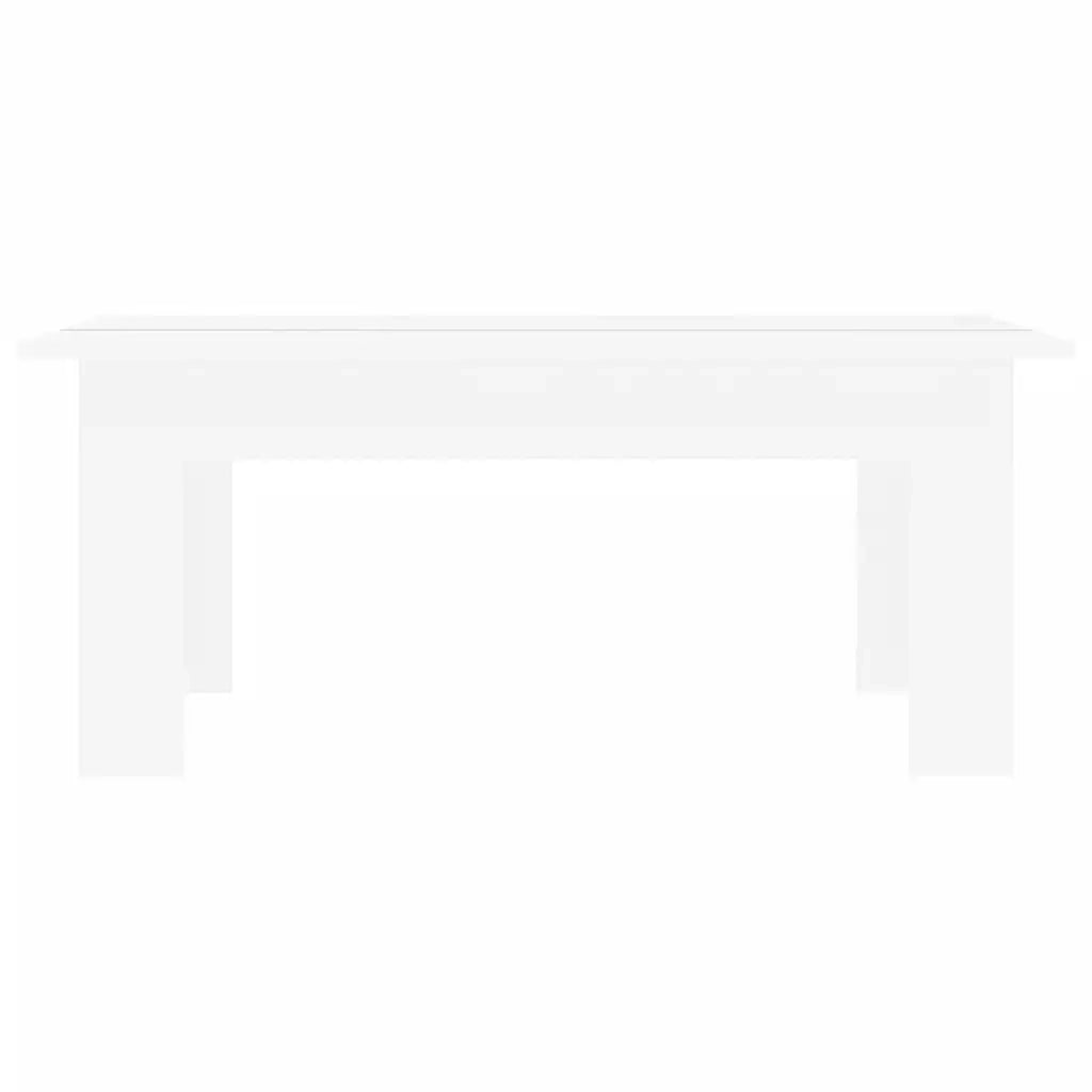 Tavolino da Salotto Bianco 100x60x42 cm in Legno Multistrato cod mxl 23829