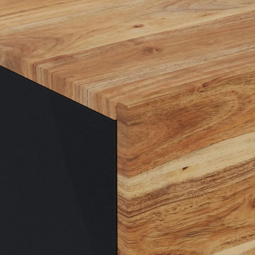 Comodino 40x33x46 cm in Legno Massello di Acacia cod mxl 29956