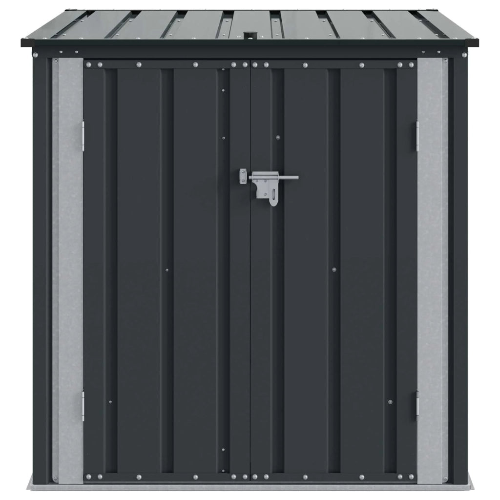 Scatola di Stoccaggio per Giardino Nero 101,5 x 107 x 100 cm 42011281