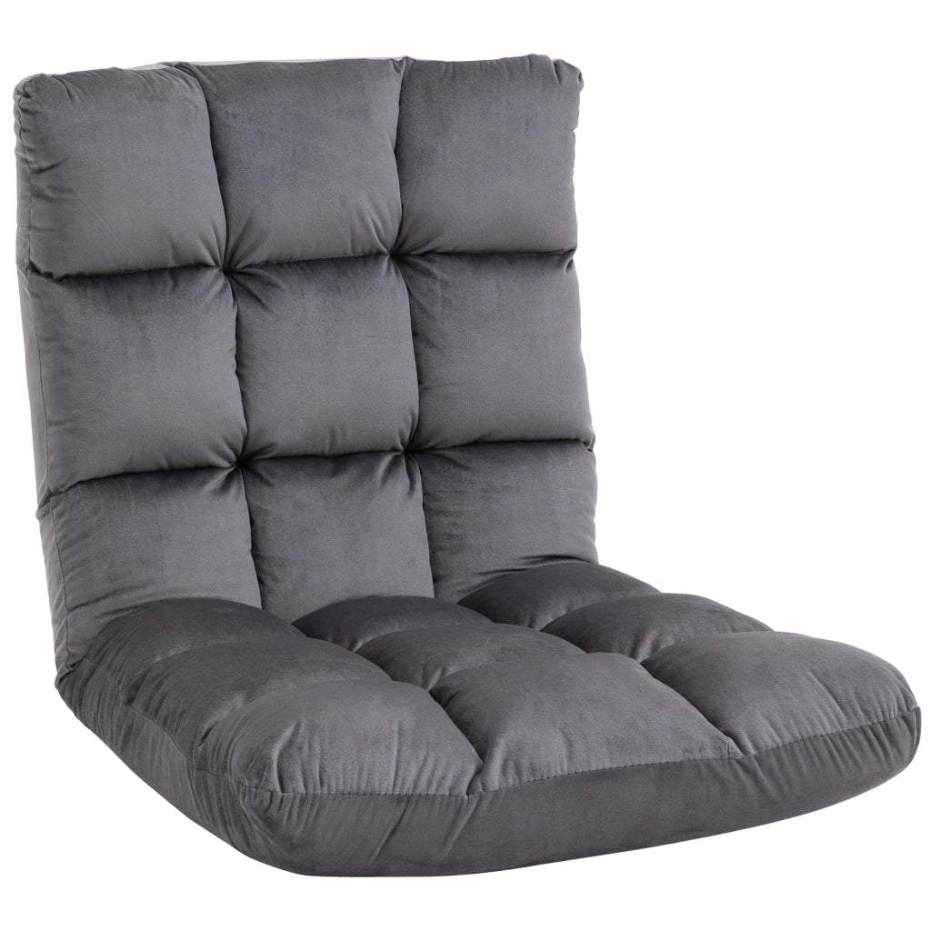Poltrona a bassa seduta ¨C Zephmum ¨C Grigio Tessuto 55x71x53.5 cm