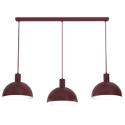 Lampada a sospensione Handa 3xE27 bordeaux Luminex
