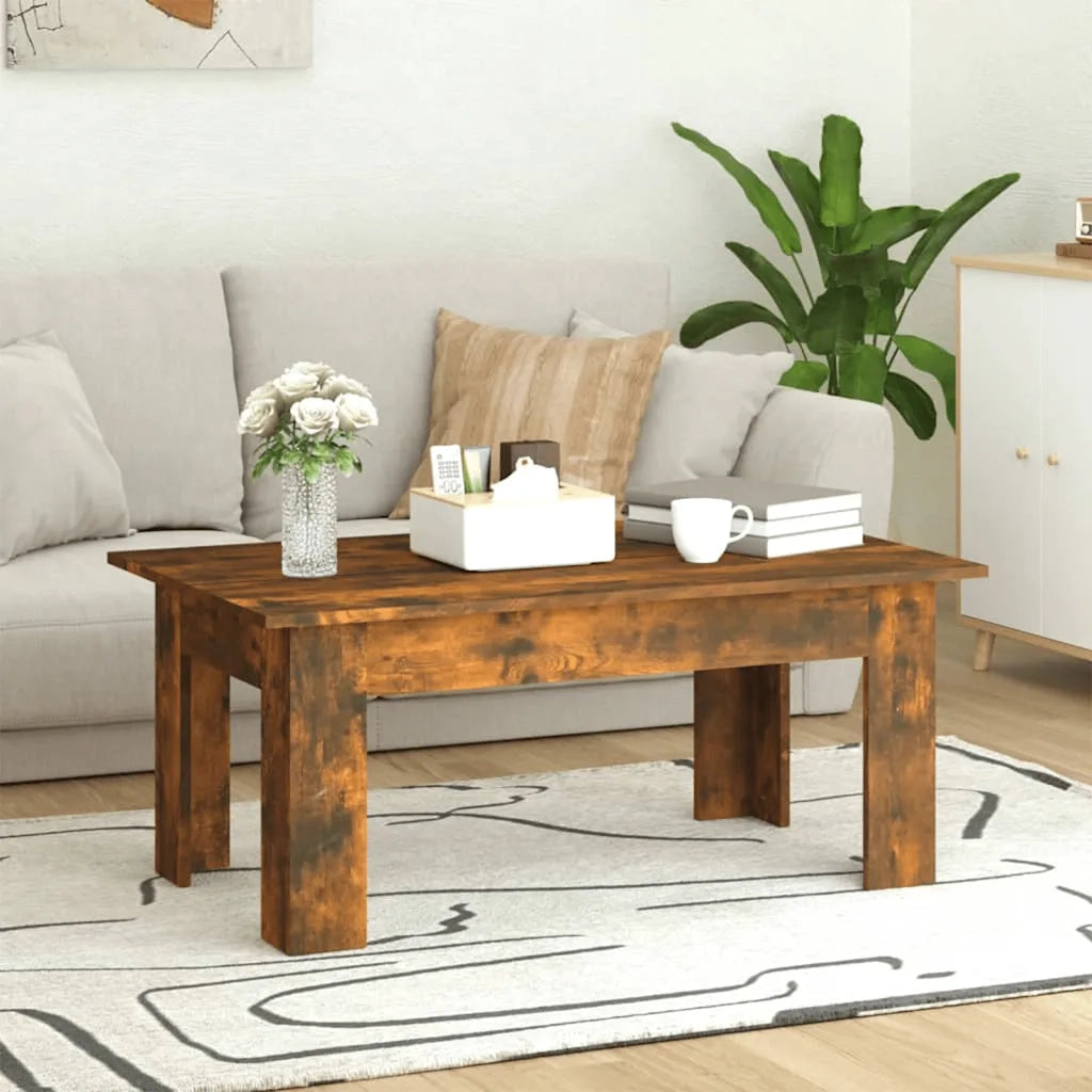 Tavolino da salotto | Tavolino da caff¨¨ | Tavolino da Soggiorno Rovere Fumo 100x60x42 cm Legno Multistrato