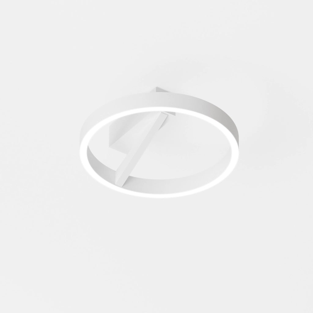 Plafoniera LED Criseide P/P - 40W 2100lm 3000K dimmerabile taglio di fase in alluminio finitura Bianco Satinato - Gealux