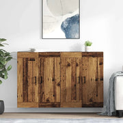 Mobile a muro 2 pcs Legno vecchio 69,5 x 34 x 90 cm