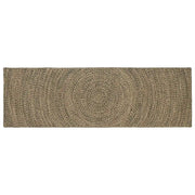 Tappeti per area Naturale e Nero 80 x 300 cm Juta