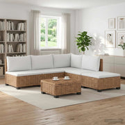 6 pz Set Lounge in Rattan con Cuscini GENDT Rattan naturale 3429870
