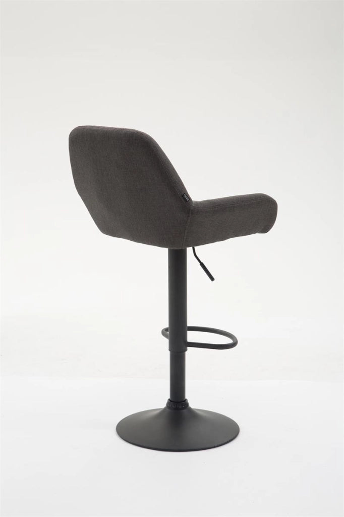 Sgabello Braga in tessuto grigio scuro,nero
