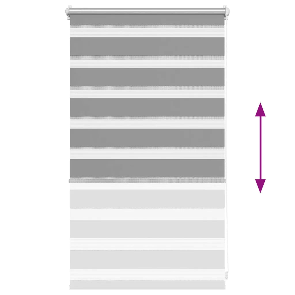 Tenda a rullo oscurante zebra 50x100 cm grigia