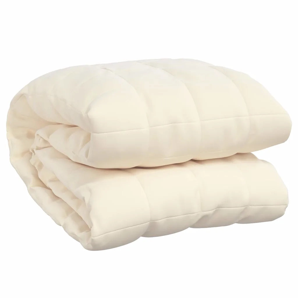 Coperta Ponderata Crema Chiaro 220x235 cm 15 kg Tessutocod mxl 127932