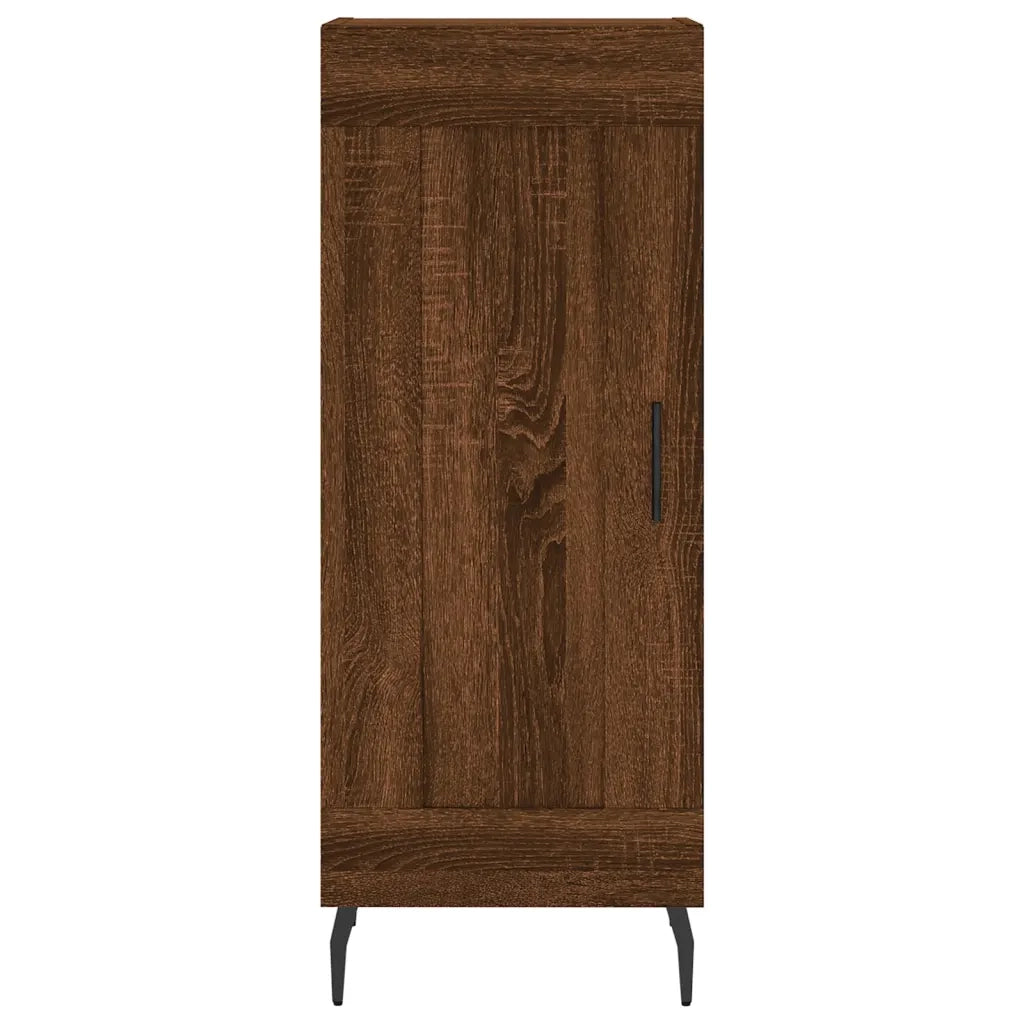 Credenza Rovere Marrone 34,5x34x90 cm in Legno Multistrato 830467