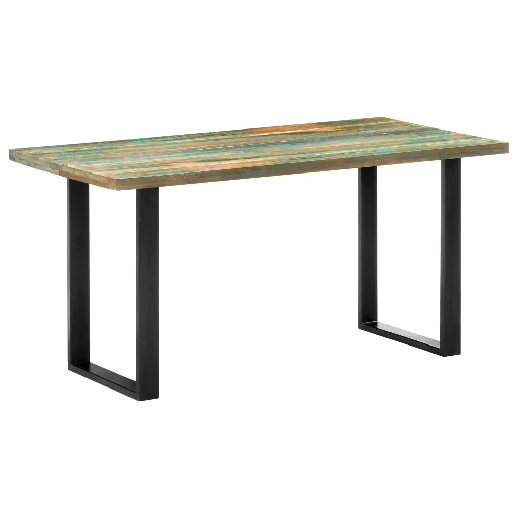 Tavolo da Pranzo 160x80x75 cm in Legno Massello di Recupero cod mxl 65489