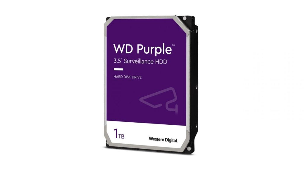 Western Digital WD Purple WD10PURZ Hard Disk 1TB 3.5" SATA HDD per Videosorveglianza DVR NVR