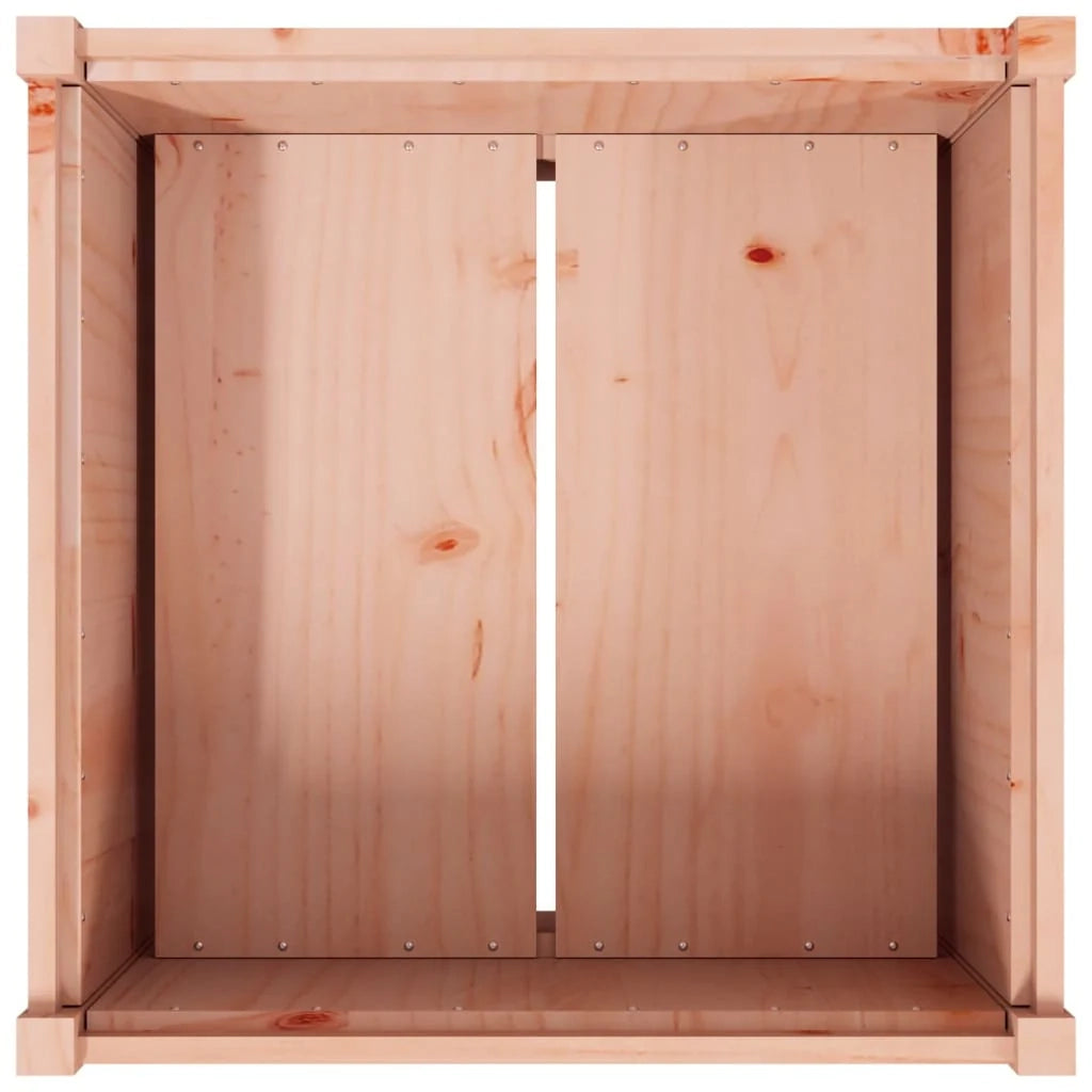 Vassoio per fioriera aiuola rialzata piante fiori terrazza giardino 70 x 70 x 70 cm legno massello di abete Douglas marrone 02_0037835