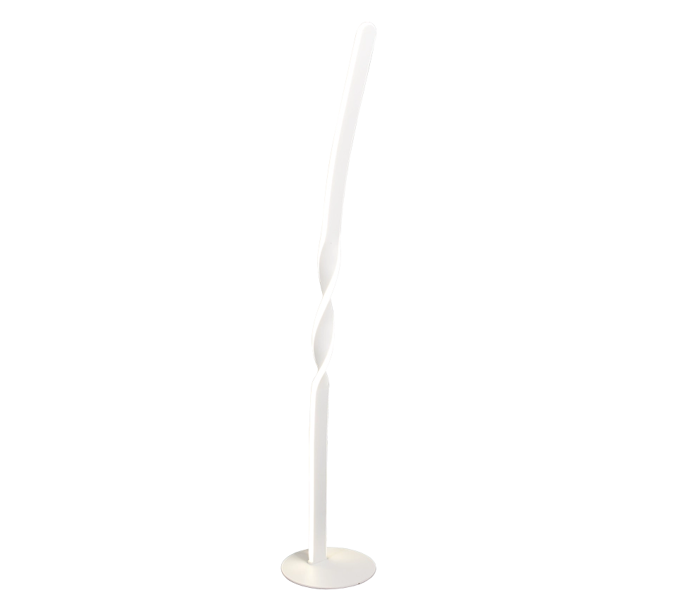 Piantana LED, metallo, bianco, H 110 cm, Ginko
