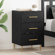 Armadio da Notte Rovere Nero 40 x 40 x 66 cm Legno multistrato