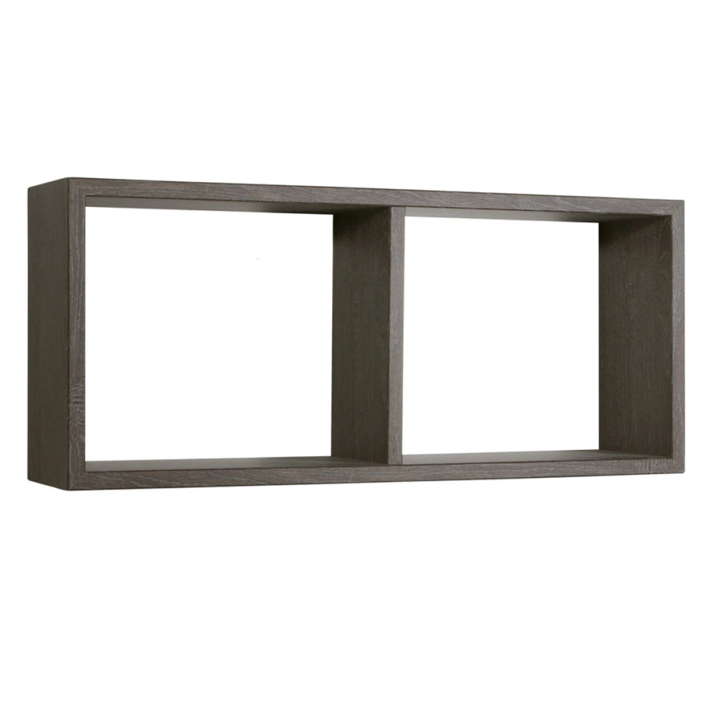 Mensola da Muro In Legno Di Design Modello MORGANA, Misure 15.5 x 70 x 30 cm. Finitura  ROV. SCURO - MADE IN ITALY