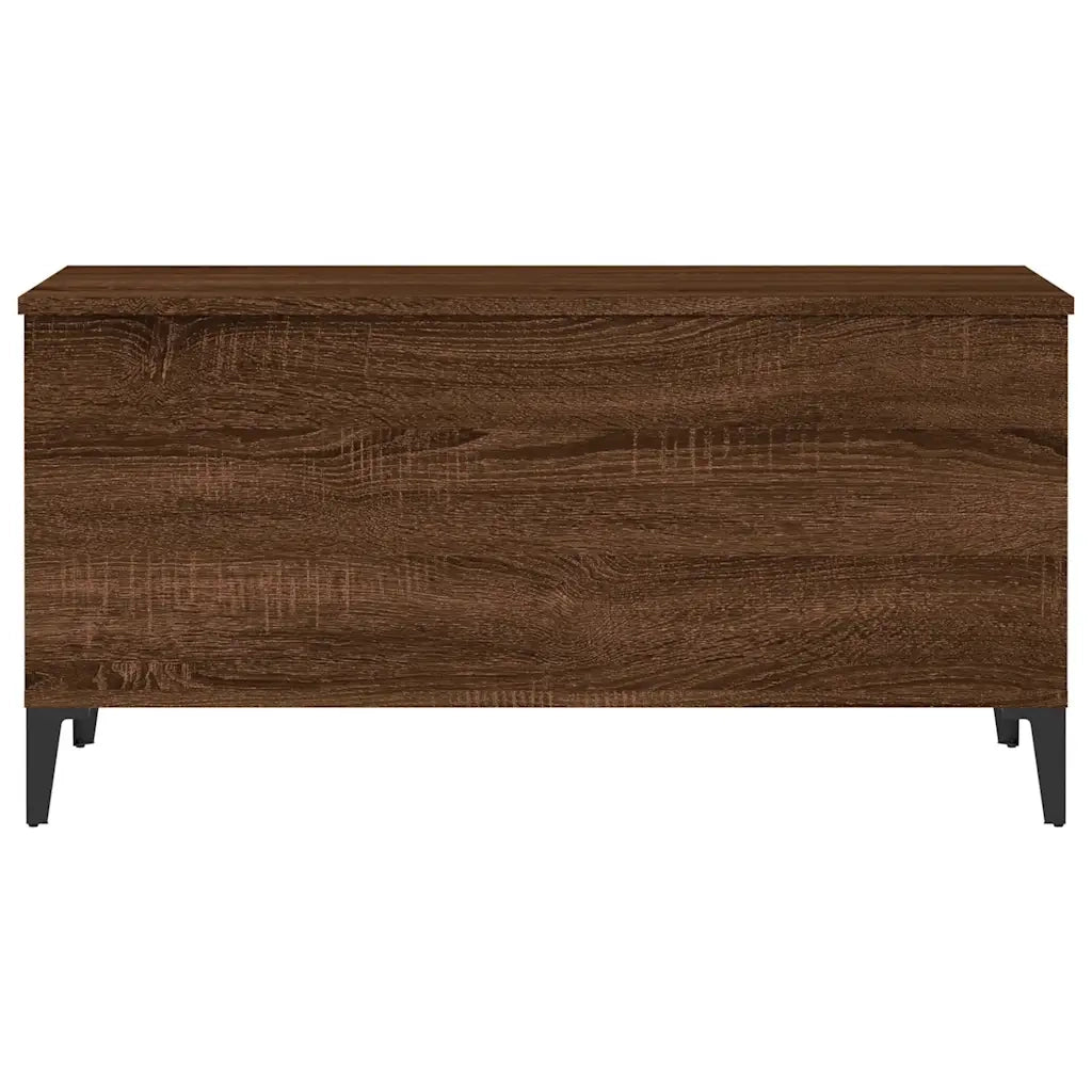 Tavolino Salotto Rovere Marrone 90x44,5x45 cm Legno Multistrato 819595