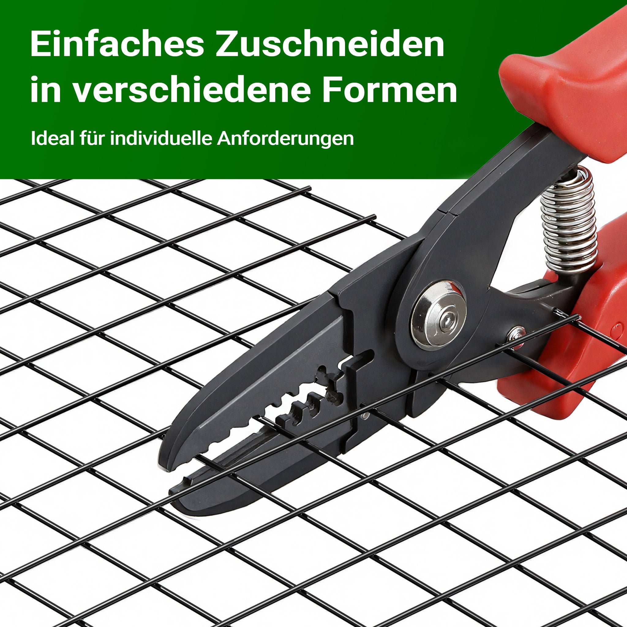 Rete da voliera nera Maglie quadrate 12x12mm Rotolo da 10m Altezza 100cm Acciaio zincato