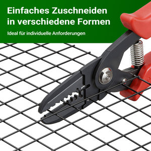 Rete da voliera nera Maglie quadrate 12x12mm Rotolo da 10m Altezza 100cm Acciaio zincato