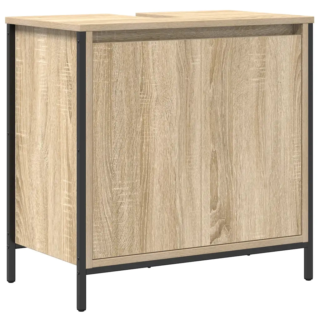 Mobile Lavabo da Bagno Rovere Sonoma 60x34,5x60 cm 861893