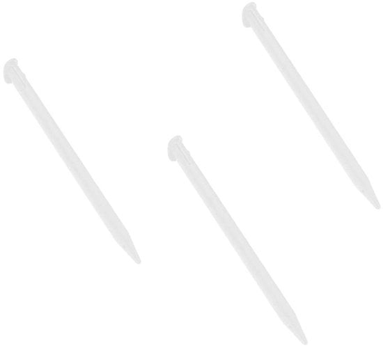 Penna per touchscreen - 3 pezzi - Plastica - Compatibile con Nintendo New 3DS XL/New 3DS LL - Chiusura di archiviazione - Protezione schermo - Penna touchscreen