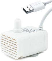 Pompa per acqua per gatti Fonte per acqua per gatti Pompabile con cavo USB Mini Pomp 90L/H con cavo di 2M per fonte per acqua per gatti per vasca per gatti acquario