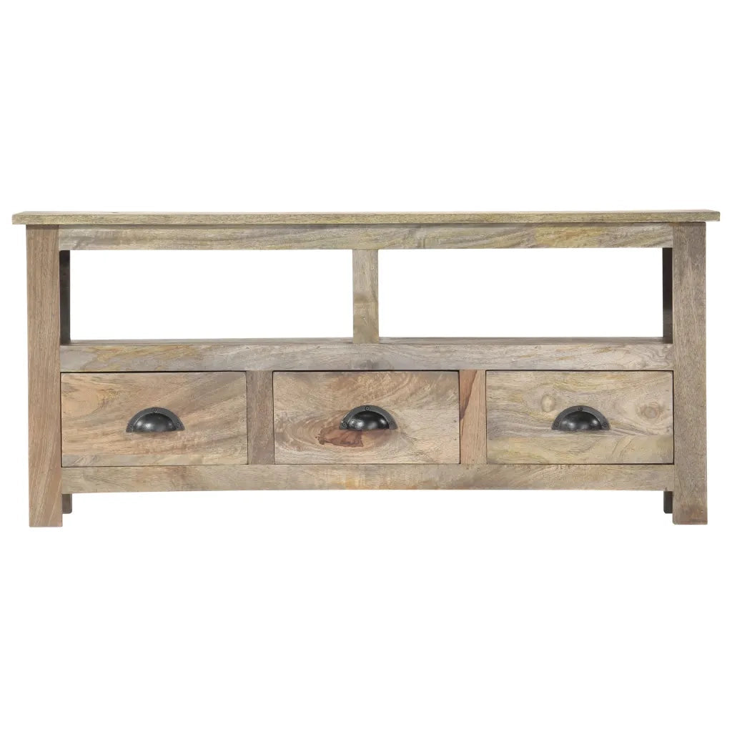 Mobile Porta TV 110x30x50 cm in Legno Massello di Mango cod mxl 17744
