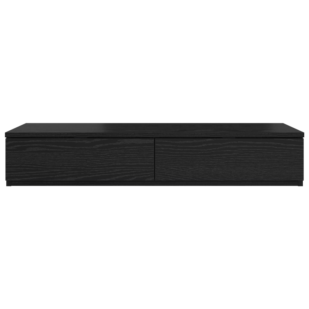 Cassetti per letto  Neri 100x36,5x16,5 cm in legno ingegnerizzato