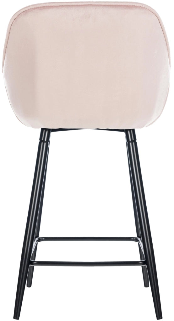 Sgabello da bar Gibson rosa,Velluto