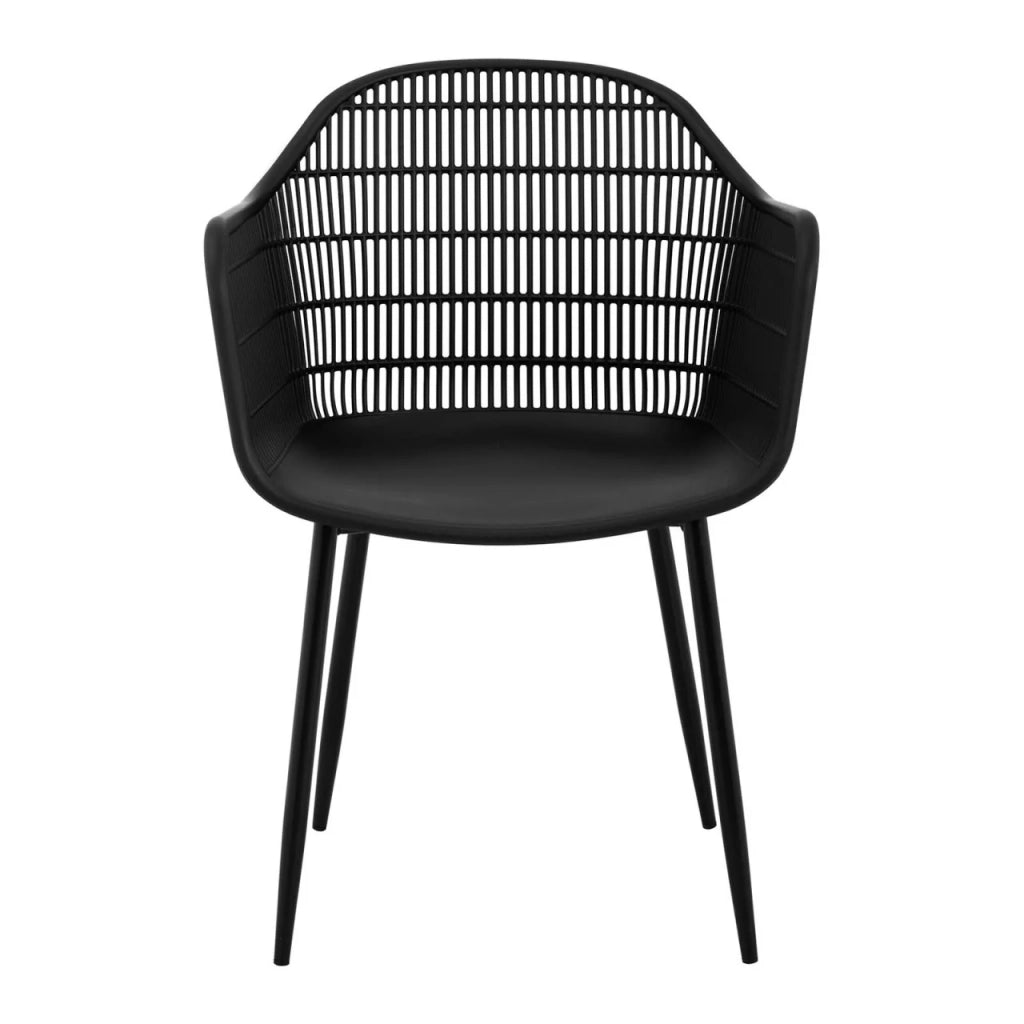 Set di 2 sedie da pranzo 150 kg max nero 14_0000874