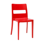 SET SEI SEDIE SAI TECNOPOLIMERO SCAB DESIGN MADE IN ITALY - Rosso 40