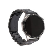 Orologio in acciaio 24 mm - chiusura rapida - nero - per uomo e donna - orologio - stile e funzionale