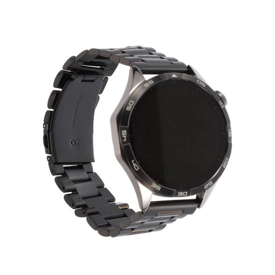 Orologio in acciaio 24 mm - chiusura rapida - nero - per uomo e donna - orologio - stile e funzionale