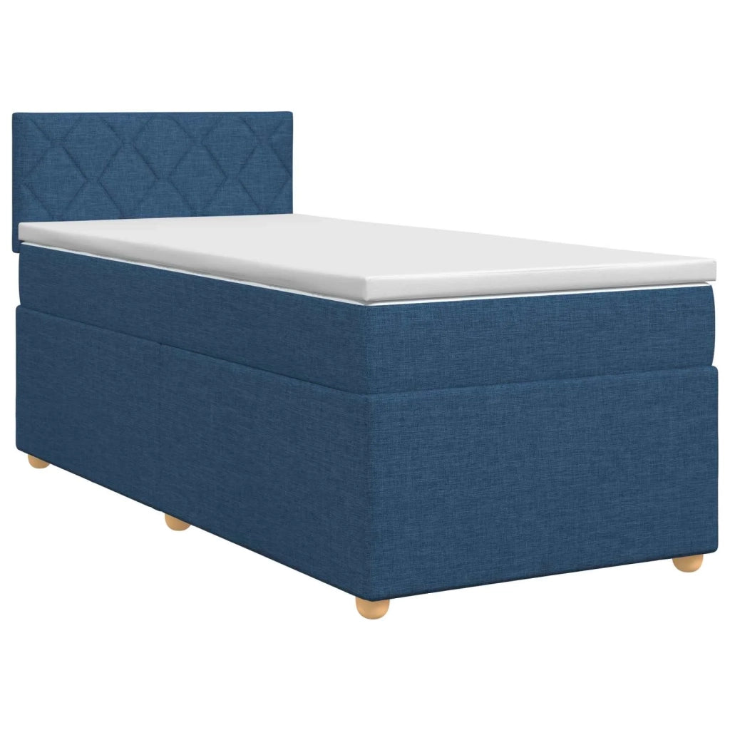 Letto box spring con materasso Blu 80 x 200 cm Tessuto 3450838