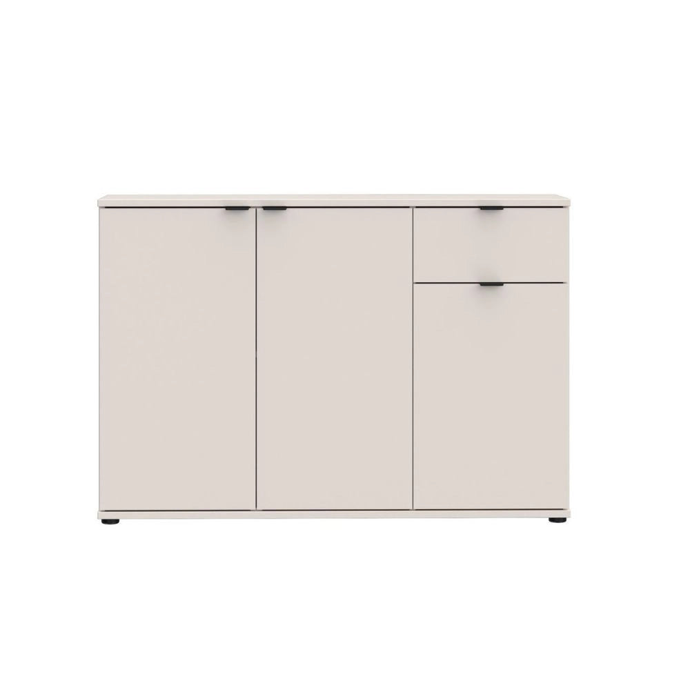 Mobile multiuso Segno 3 ante e 1 cassetto 120 cm cashmere