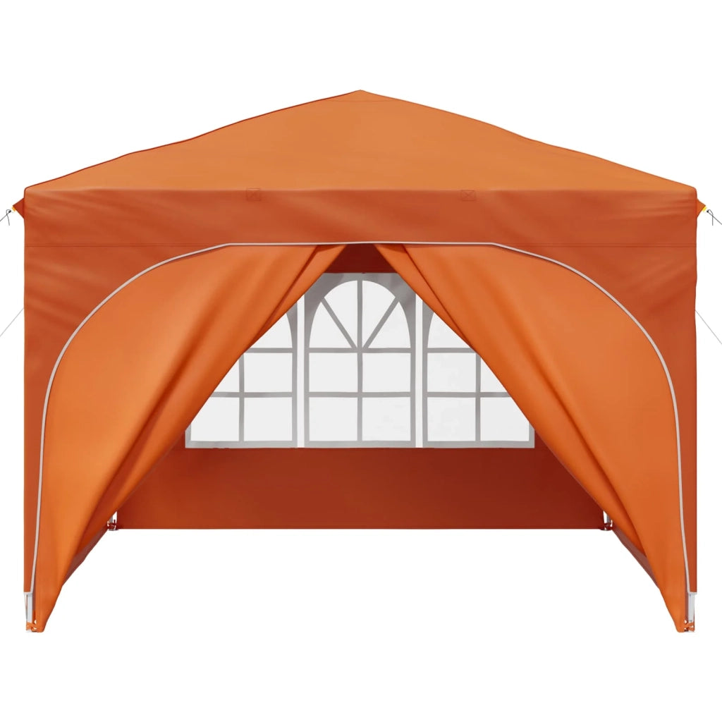 Tenda per feste a pop-up 290 x 290 x 245 cm Arancione 42019877