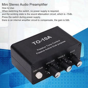 Mini Amplificatore Stereo Audio - Piccolo Amplificatore per Casco - Ingresso 3.5mm RCA - Adattatore DC 12V.