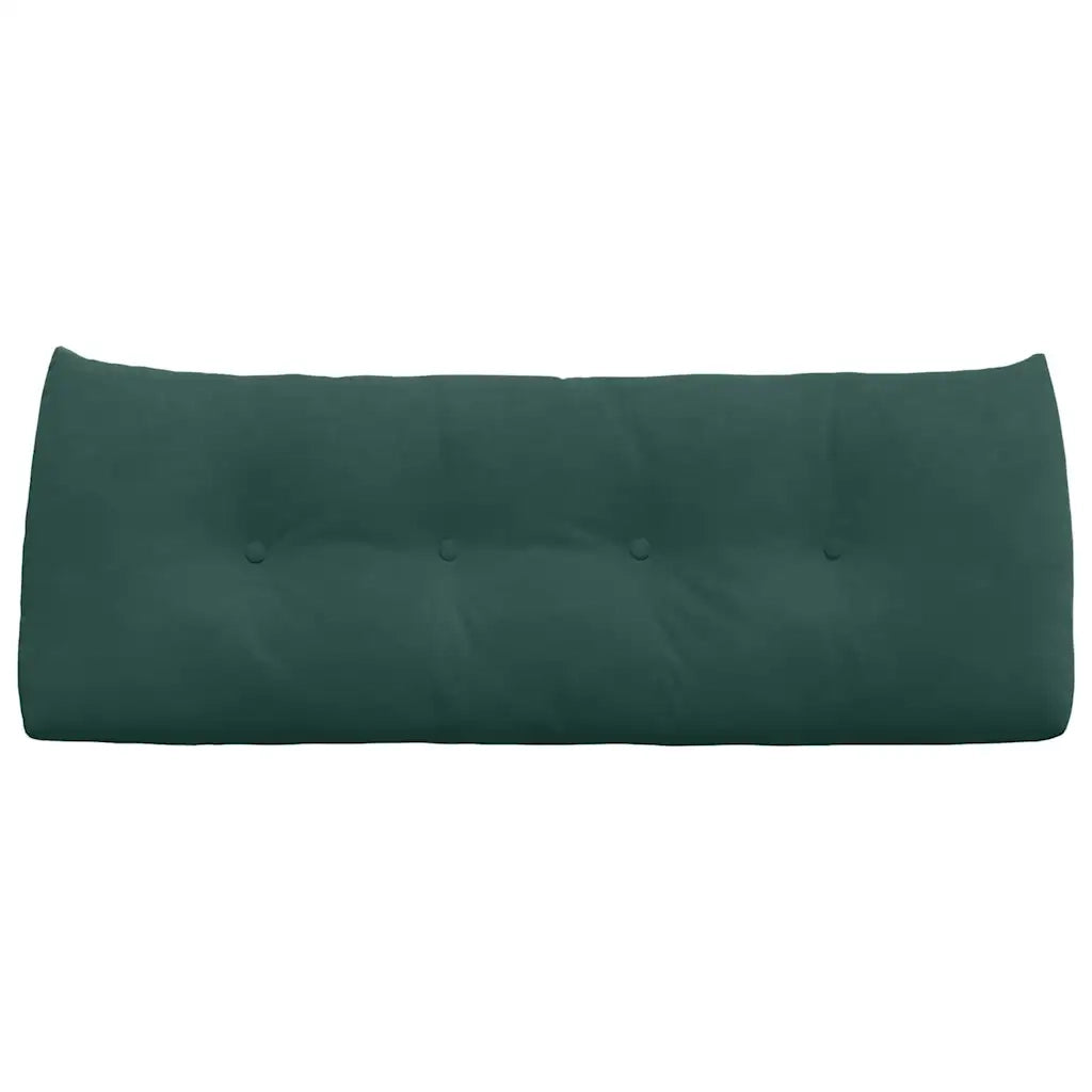 Cuscino per Schiena Verde Scuro 120 x 24 x 50 cm Velluto