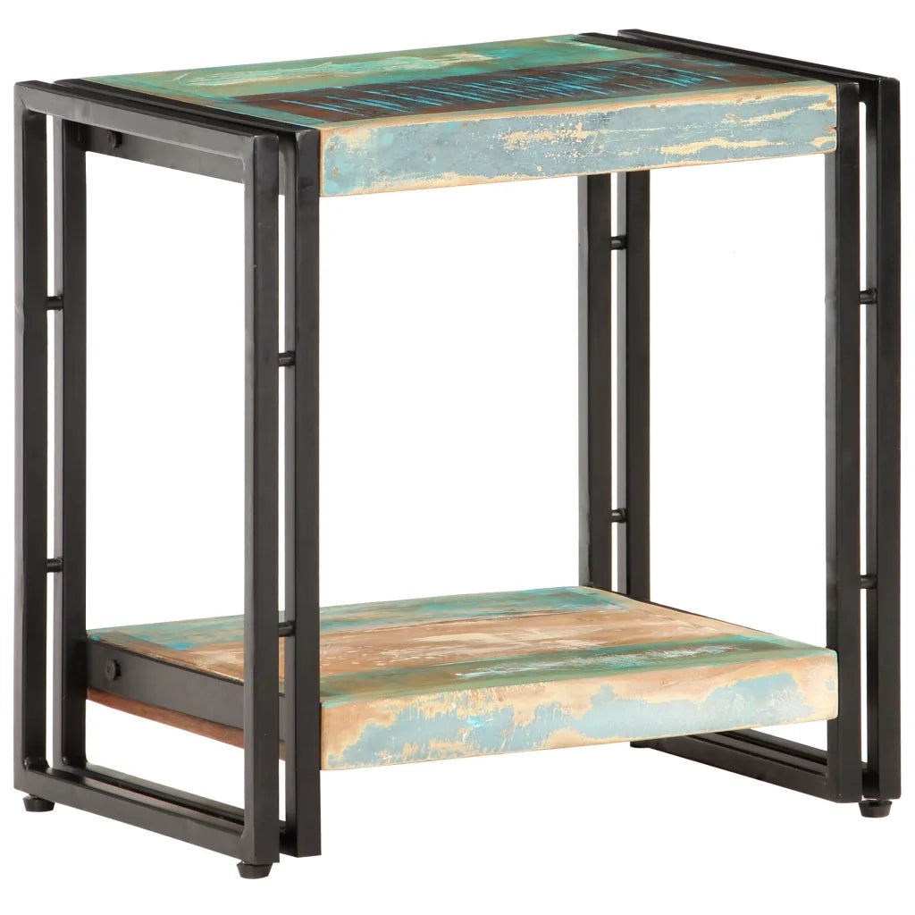 Tavolino Laterale 40x30x40 cm in Legno Massello di Recupero cod mxl 29799