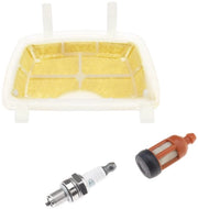 Kit di Filtri dell'Aria e Candeliere a Scintilla da 3 pezzi 11391201602 compatibile con Stihl MS171 MS181 MS211 Troncatrice a Catena Filtro dell'Olio Filtro del Carburante Parti Accessori per Troncatrici a Catena