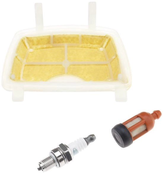 Kit di Filtri dell'Aria e Candeliere a Scintilla da 3 pezzi 11391201602 compatibile con Stihl MS171 MS181 MS211 Troncatrice a Catena Filtro dell'Olio Filtro del Carburante Parti Accessori per Troncatrici a Catena