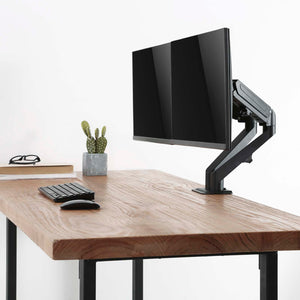 Braccio monitor da scrivania Supporto per 2 schermi da 17-27" conforme a VESA, con molla a gas