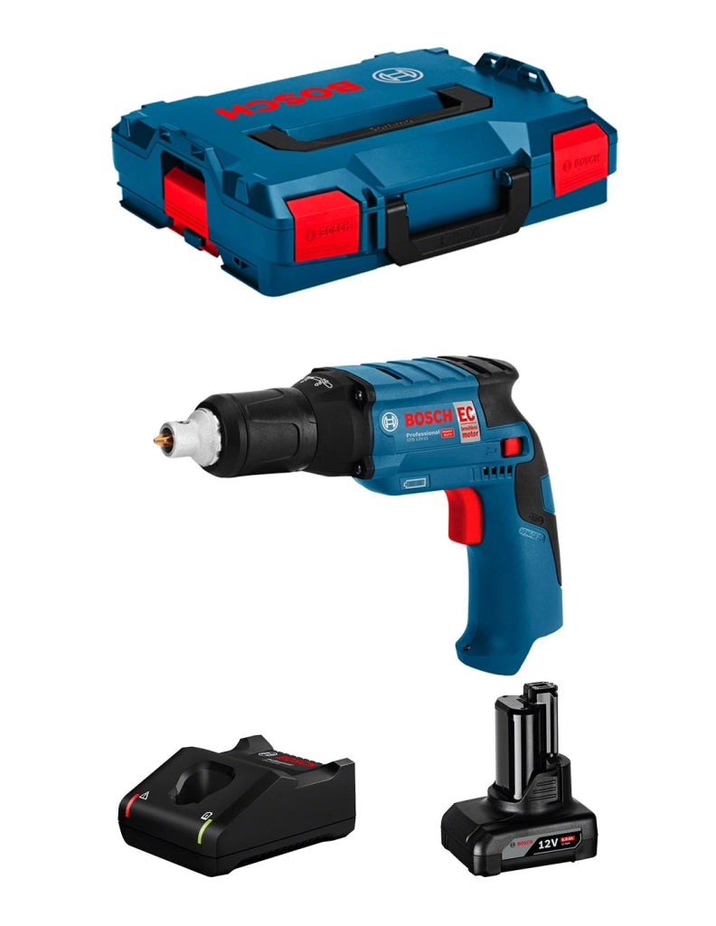 Avvitatore per Cartongesso BOSCH GTB 12V-11 (1 x 6,0 Ah + GAL12V-40 + L-Boxx 102)