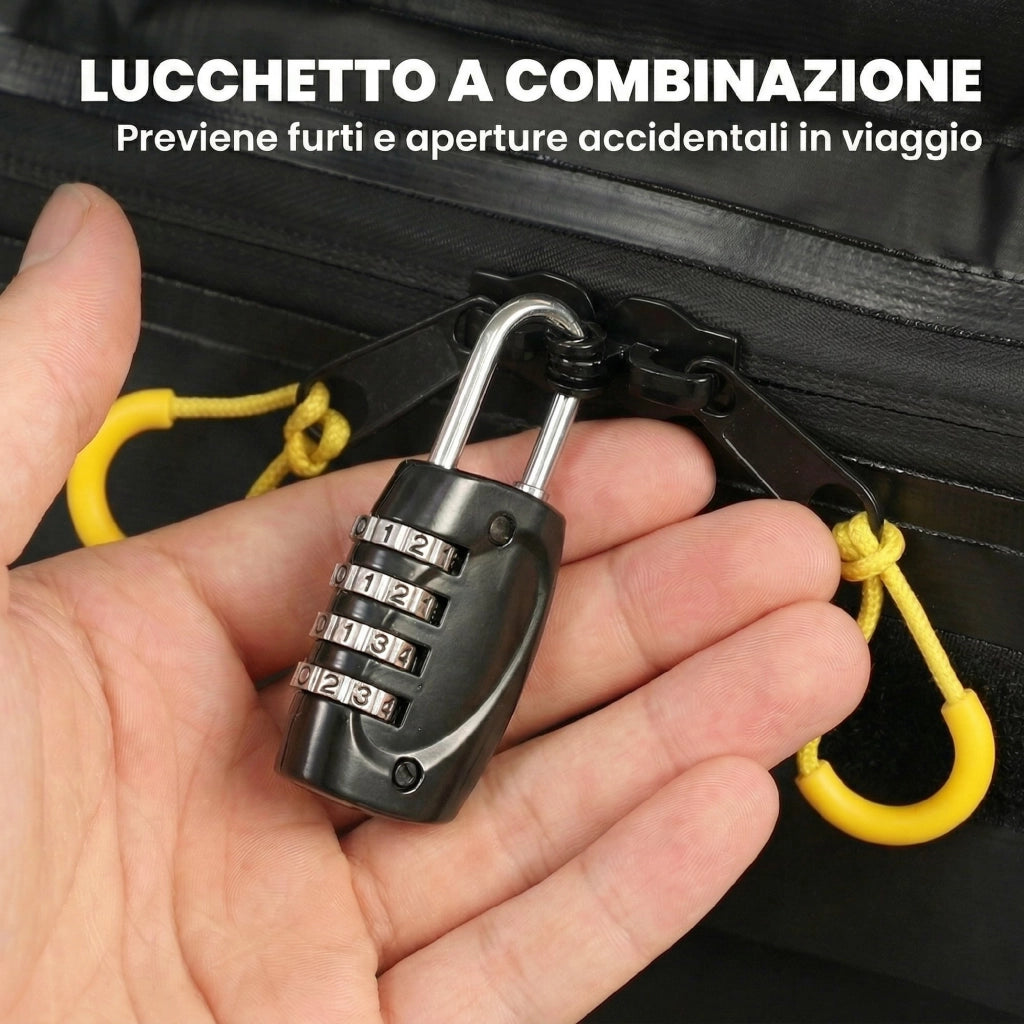 Portabagagli da Tetto 595 Litri Impermeabile, Borsa per Auto, Giallo