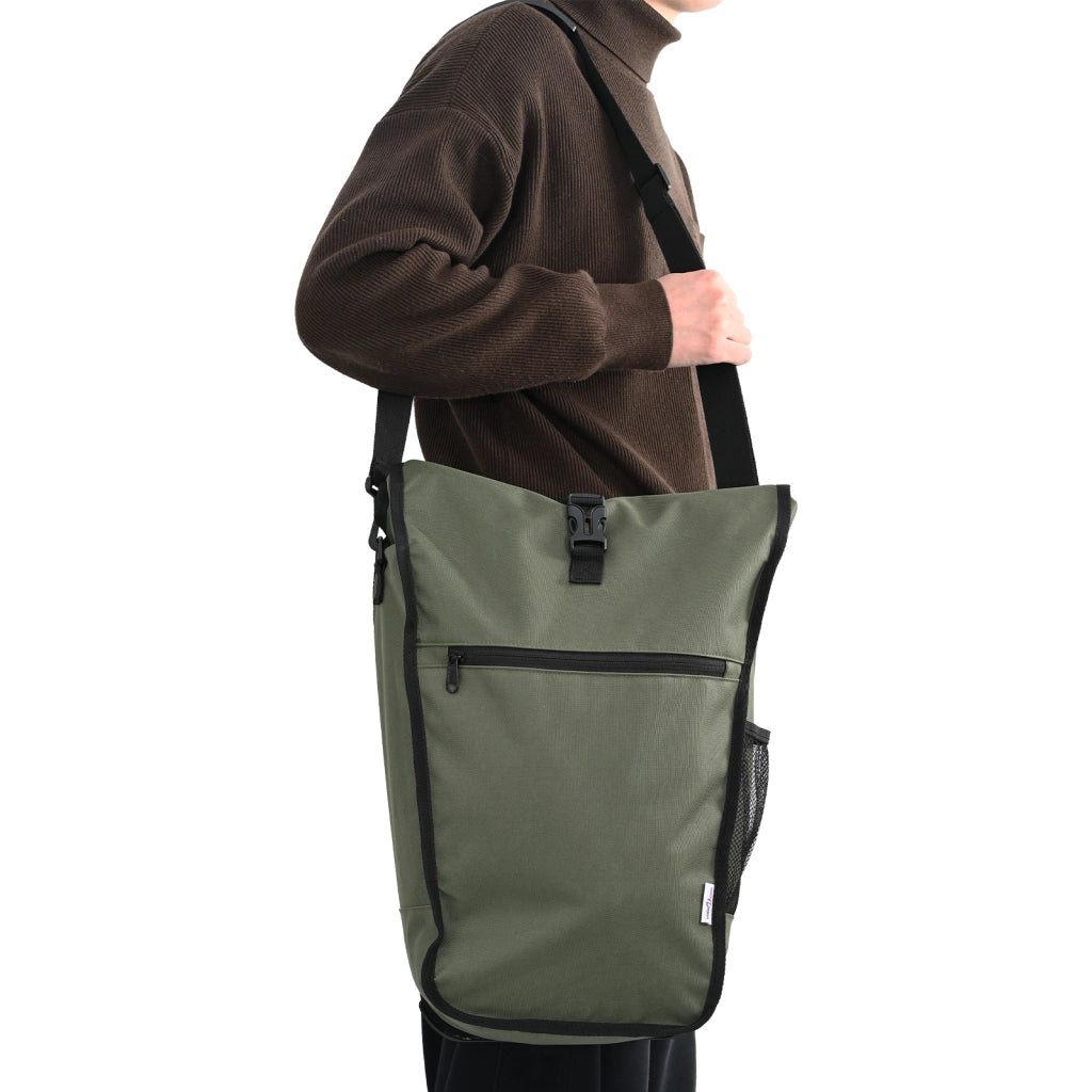 Borsa per Bicicletta per Portapacchi 20 L Verde Oliva 34x16x59 cm