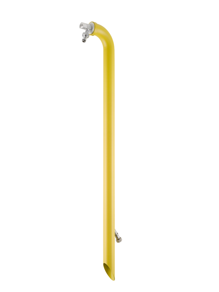 Fontanella da esterno periscopio  Belfer in acciaio zincato Colore: Giallo