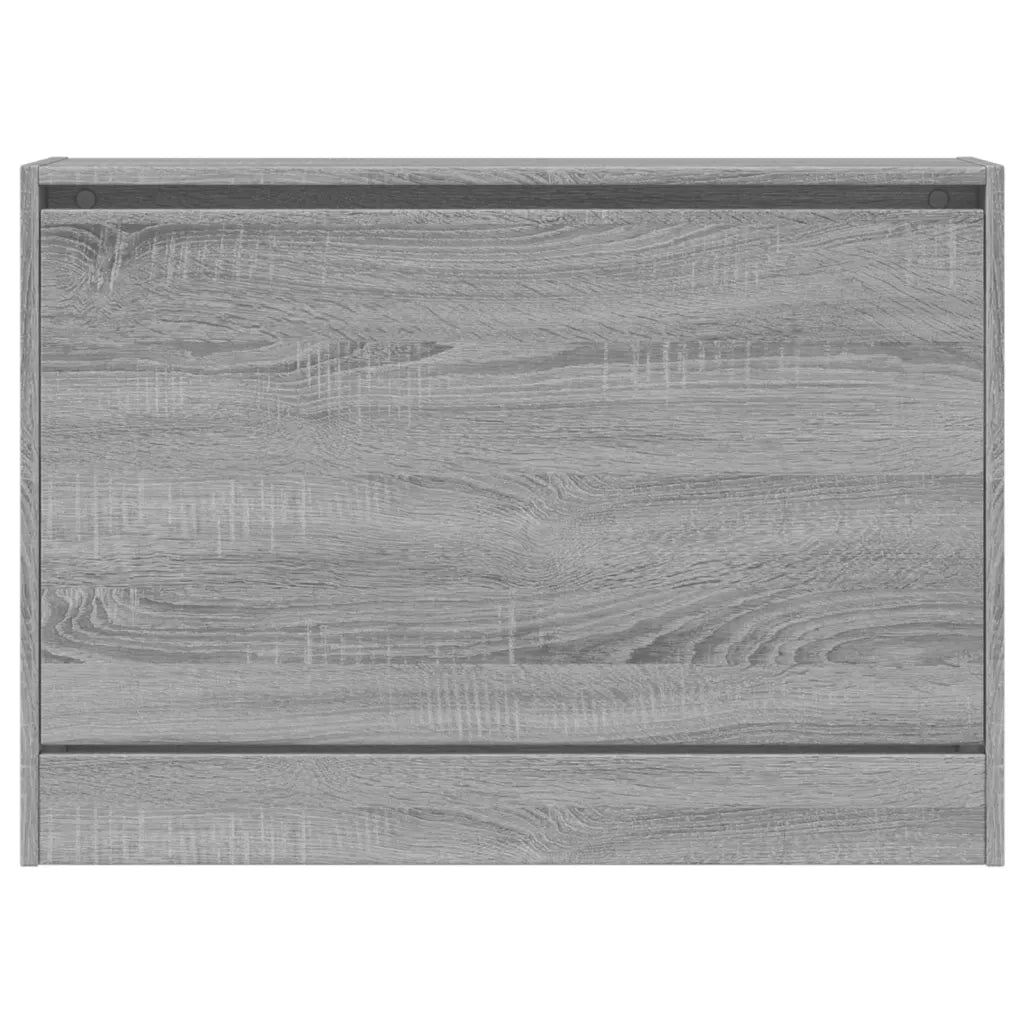 Scarpiera-Scaffale per scarpe Grigio Sonoma 80x21x57 cm in Legno Multistrato